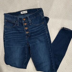 Madewell 9” high rise skinny